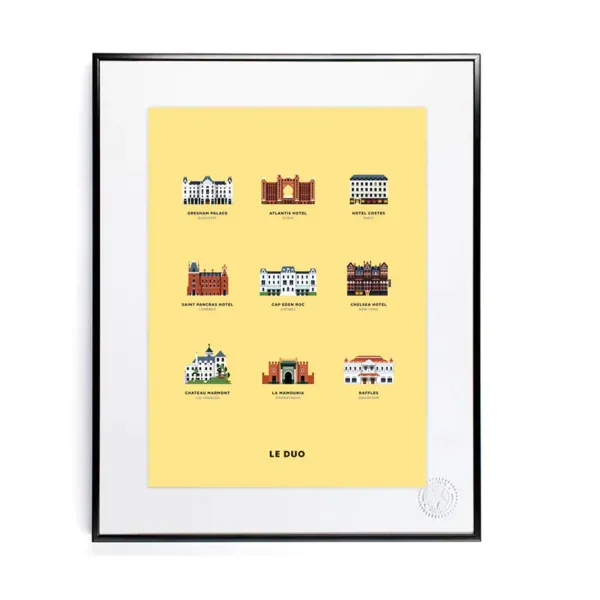 affiche_le_duo_hotels___x_SKU0387c7412cf3e9b01f8c00e3b8394115_0.webp Affiche Le Duo Hotels - 40 X 50 Cm-Image Republic Best