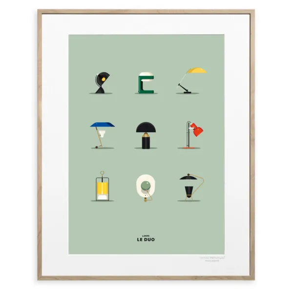 affiche_le_duo_lampes___x_SKUa2157963dd48655343c79a1e96cb6a57_0.webp Affiche Le Duo Lampes - 40 X 50 Cm-Image Republic