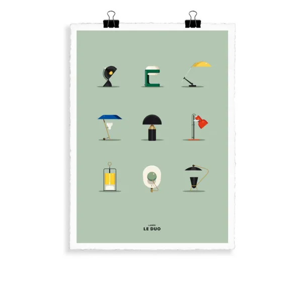 affiche_le_duo_lampes___x_SKUa2157963dd48655343c79a1e96cb6a57_1.webp Affiche Le Duo Lampes - 40 X 50 Cm-Image Republic