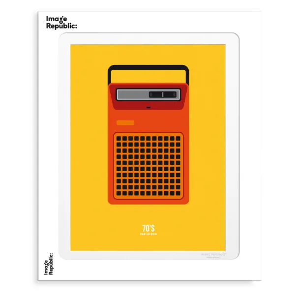 affiche_le_duo_s_tape_rec_SKU5f4620f133243d3fcefa9524cc403997_0.webp Affiche Le Duo 70'S Tape Recorder - 40 X 50 Cm-Image Republic Sale