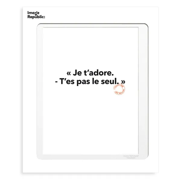 affiche_loic_prigent_je_t_SKUffdfd063d955bd7bc1e32d492c090530_0.webp Affiche Loic Prigent Je T'Adore - 30 X 40 Cm-Image Republic New