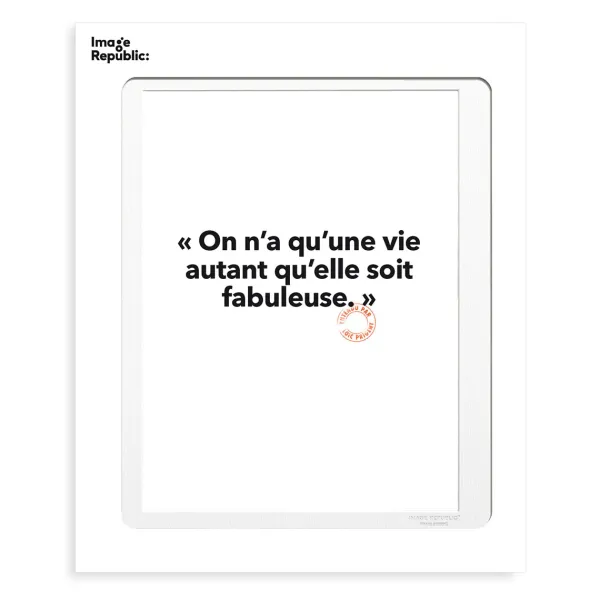 affiche_loic_prigent_on_n_SKUbcae6b467c2a3138a8c848feb26a7c4a_0.webp Affiche Loic Prigent On N'A Qu'Une Vie - 30 X 40 Cm-Image Republic Clearance