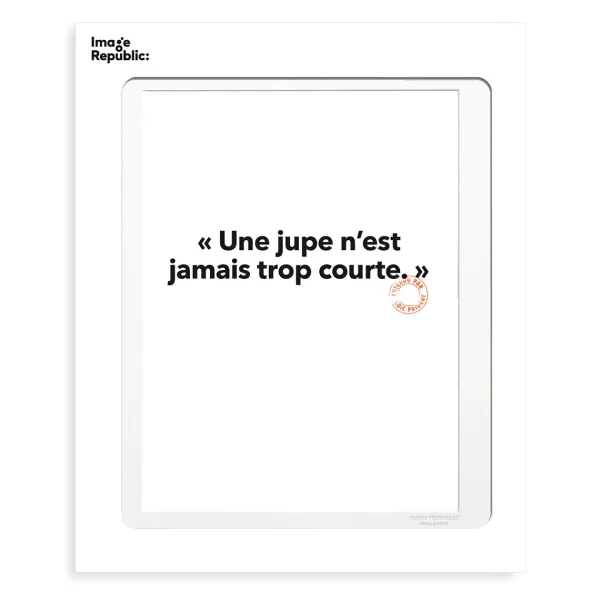affiche_loic_prigent_une__SKUbb1cd1a8a12c420adfdad4716a2f41e1_0.webp Affiche Loic Prigent Une Jupe N'Est - 30 X 40 Cm-Image Republic Discount