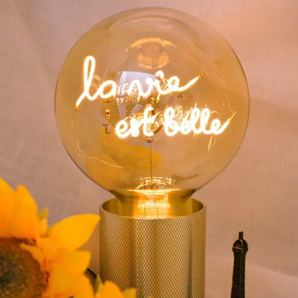ampoule_la_vie_est_belle__SKU23d6dc85c5dd818a9c560728bcd56fba_1.webp Ampoule La Vie Est Belle E27 - Ambre-Elements Lighting Discount
