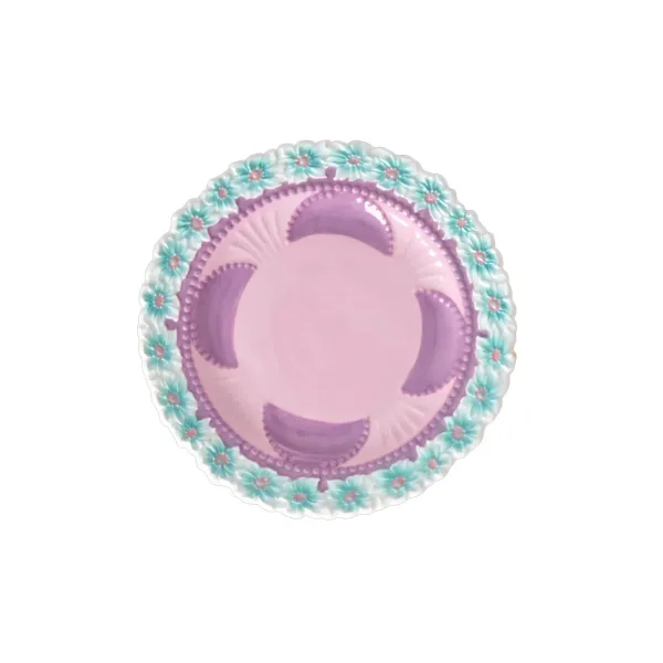assiette_a_fleurs_en_cera_SKU40e9fcd2afb07e51da7a6954469080cd_4.webp Assiette A Fleurs En Ceramique - Lavande-Rice Sale