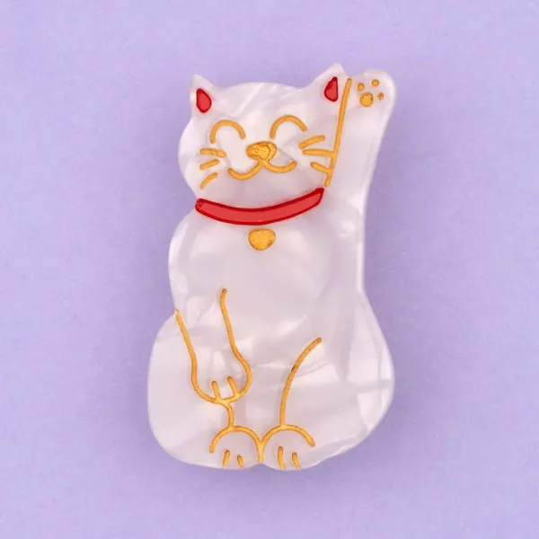 barrette_chat_portebonheu_SKUee04e7f586617a6dc5351d35c987d67c_1.webp Barrette Chat Porte-Bonheur-Coucou Suzette New