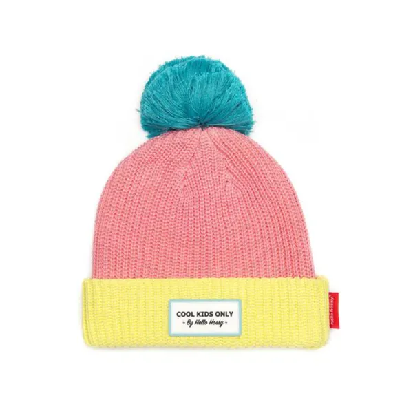 bonnet_color_block__a__mo_SKU821b184e2988d040298f9681b8f5b4d5_0.webp Bonnet Color Block 9 A 18 Mois - Rose, Jaune Et Bleu-Hello Hossy Hot