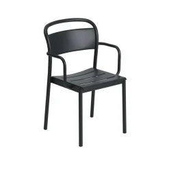 Chaise Accoudoirs Linear Steel Black-Muuto Best
