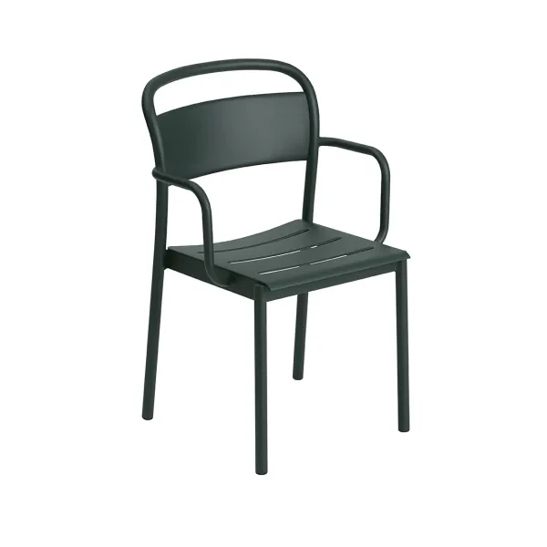 chaise_accoudoirs_linear__SKU727f86f65b0d40a4eb68102fb4d53b4e_0.webp Chaise Accoudoirs Linear Steel Dark Green-Muuto Online