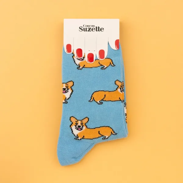chaussettes_corgi__SKU06f5dc74f7b9a2c2fdbde20a178154a4_2.webp Chaussettes Corgi 35/44-Coucou Suzette Best