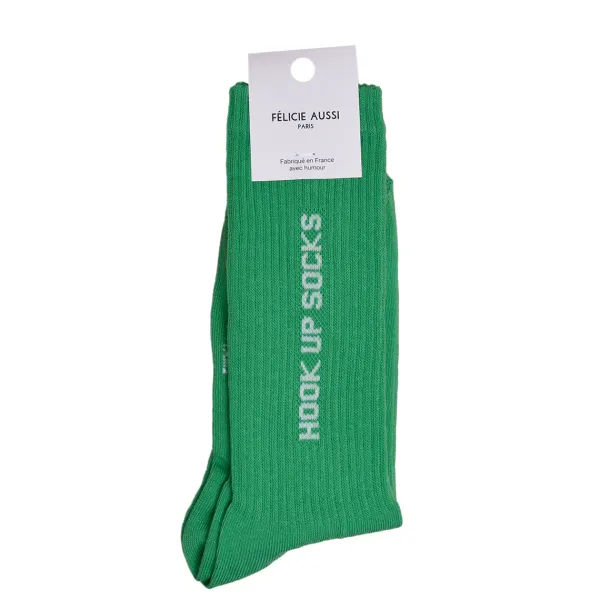chaussettes_hook_up_socks_SKU0dde3b339574b65a9af444bc041d154d_0.webp Chaussettes Hook Up Socks 40/45 - Vert-Félicie Aussi Clearance