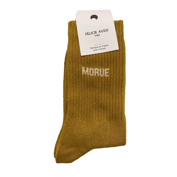 chaussettes_morue_a_paill_SKU249eb198fa8dc684785bf408d93cd840_0.webp Chaussettes Morue A Paillettes 36/40 - Curry-Félicie Aussi New