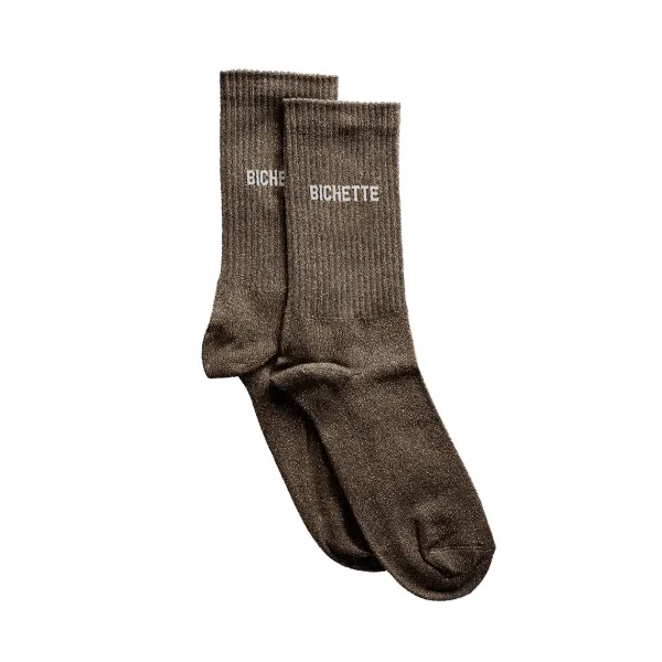 chaussettes_paillettes_bi_SKUdaf82122f7d6921f93b897dbe0f00090_0.webp Chaussettes Paillettes Bichette 36/40 - Marron-Félicie Aussi Discount