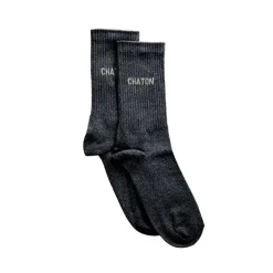 Chaussettes Paillettes Chaton 36/40 - Noir-Félicie Aussi Best