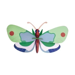 Décoration Murale Papillon Foret Menthe En Carton Recycle-Studio Roof Online