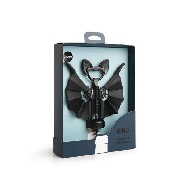 decapsuleur_et_tireboucho_SKU968b28f4a4f21605b264247b8b83caba_0.webp Decapsuleur Et Tire-Bouchon Chauve Souris En Acier-Sélectionné par Fleux Online