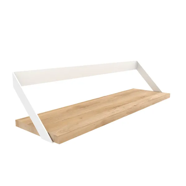 etagere_ribbon_en_chene_e_SKU8ebd110f824e620e2fa62de425c8885e_0.webp Etagere Ribbon En Chene Et Metal Blanc - L 70 Cm-Ethnicraft Sale
