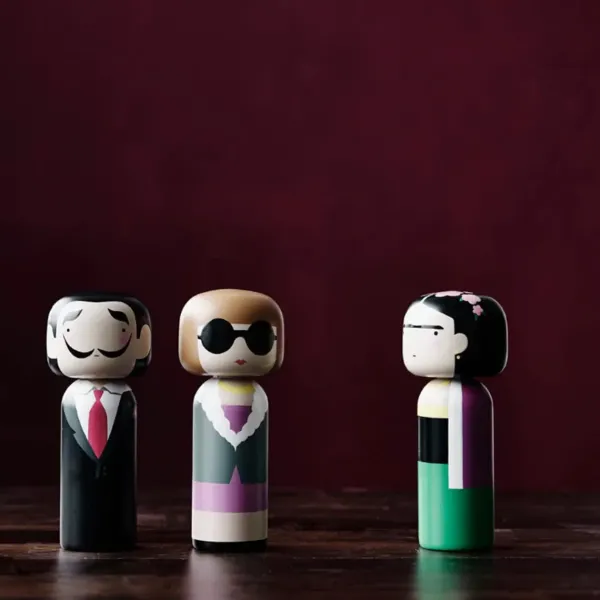 figurine_en_bois_kokeshi__SKUb481cabd0223fa10dd0dfadcf51b9896_3.webp Figurine En Bois Kokeshi Sketch.Inc Anna - 14.5 Cm-Lucie Kaas Discount