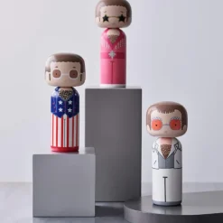 Figurine En Bois Kokeshi Sketch.Inc Elton Rose - 14.5 Cm-Lucie Kaas Clearance