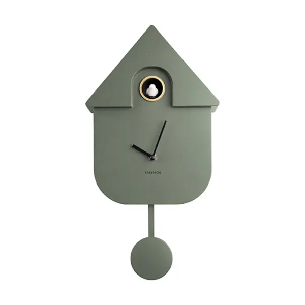 horloge_modern_cuckoo_en__SKU1d09f73af56b1b7a1501c083f495365e_0.webp Horloge Modern Cuckoo En Metal L 21.5 X H 41 Cm - Vert Kaki-Sélectionné par Fleux Sale