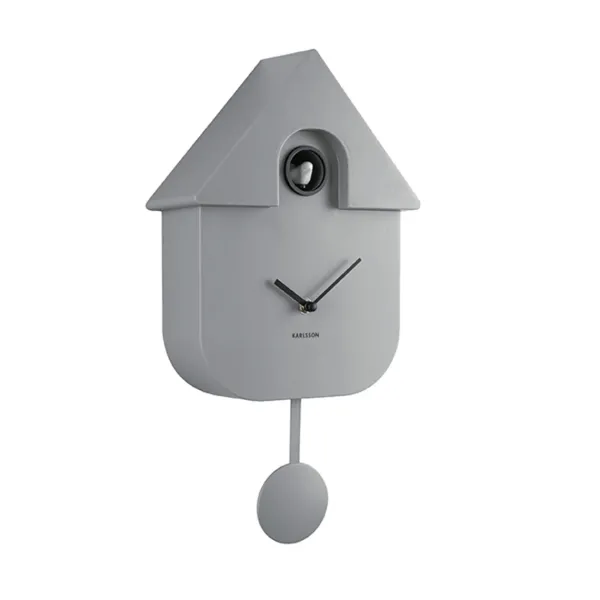 horloge_modern_cuckoo_en__SKU2eb0d8456b7500d9d37c5b51264dcfae_1.webp Horloge Modern Cuckoo En Metal L 21.5 X H 41 Cm - Gris-Sélectionné par Fleux Best