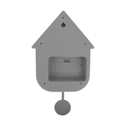 Horloge Modern Cuckoo En Metal L 21.5 X H 41 Cm - Gris-Sélectionné par Fleux Best