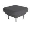 Ottoman Cornice Tissu - Gris & Metal Noir-ENOstudio