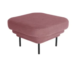 Ottoman Cornice Tissu - Rose & Metal Noir-ENOstudio Clearance