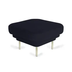 Ottoman Cornice Velours - Bleu Nuit & Laiton-ENOstudio Clearance