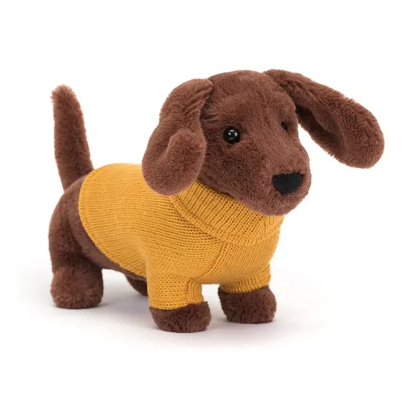 peluche_chien_saucisse_sw_SKUf250fcfa07851990f5e5bc4148d1bd92_0.webp Peluche Chien Saucisse Sweater Jaune - H 14 Cm-Jellycat New