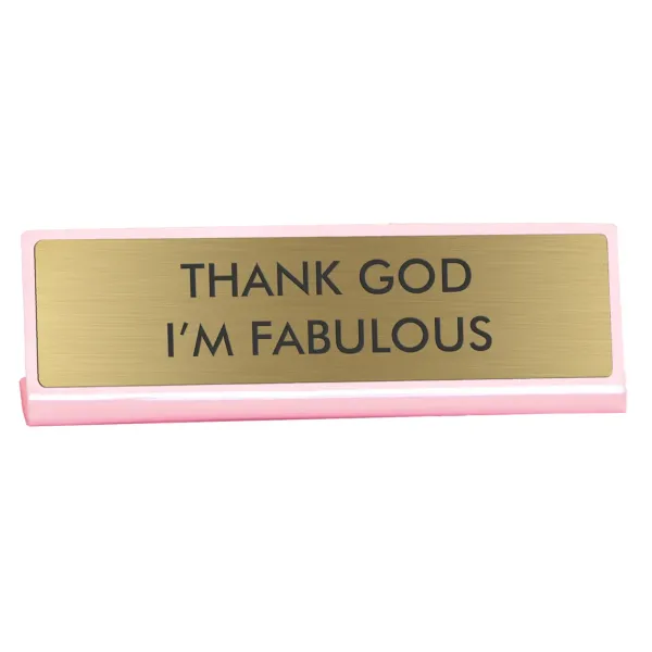 plaque_de_bureau_thank_go_SKUfadd8c796a63fb3212b2569ced398dbe_0.webp Plaque De Bureau Thank God I'M Fabulous-Sélectionné par Fleux Hot