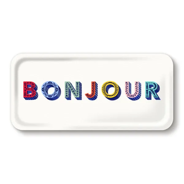 plateau_bonjour___x__cm___SKU86eaf4ca28731cdd854770e8ecfb68d3_0.webp Plateau Bonjour - 32 X 15 Cm - Multicolore-Sélectionné par Fleux Clearance