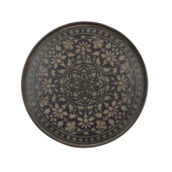 Plateau En Bois Black Marrakesh - O 61 Cm-Ethnicraft