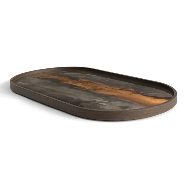 plateau_en_verre__bronze__SKU566ac841f84e0765209009cb190d2739_1.webp Plateau En Verre - Bronze Organic - Oblong - 71 X 36 Cm-Ethnicraft Clearance