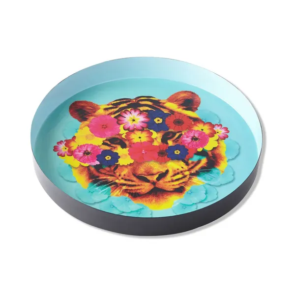 plateau_rond_mask_tiger_e_SKUae12ab37dc5f55cd752375a8e24e04a6_1.webp Plateau Rond Mask Tiger En Fer - O 33 Cm-Gangzai Online