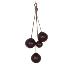 Porte-Manteau Clothes Rack Cuir & Lie De Vin-ENOstudio Online