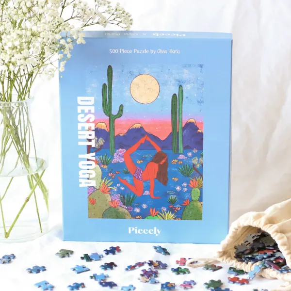 puzzle_desert_yoga_by_oli_SKU3e4b7fc33e163644e81d4bf7f0d3f0b5_1.webp Puzzle Desert Yoga By Olivia Burki - 500 Pieces-Piecely New