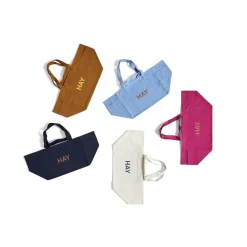 Sac Weekend En Coton Recycle - Bleu Ciel-Hay Online
