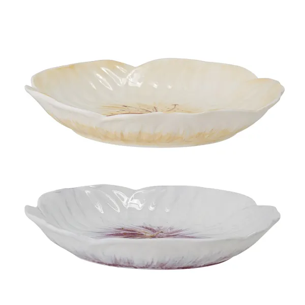 set_de__assiettes_mimosa__SKUe338530d5ac195bb790ce41a6b41548a_2.webp Set De 2 Assiettes Mimosa En Gres - O 21 X 3,5 Cm - Violet & Creme-Bloomingville Best