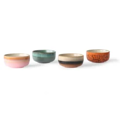 Set De 4 Bols A Dessert 70'S Sirius En Gres-HK Living Outlet