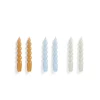 Set De 6 Bougies Spiral - Mandarine/Bleu/Gris-Hay Sale