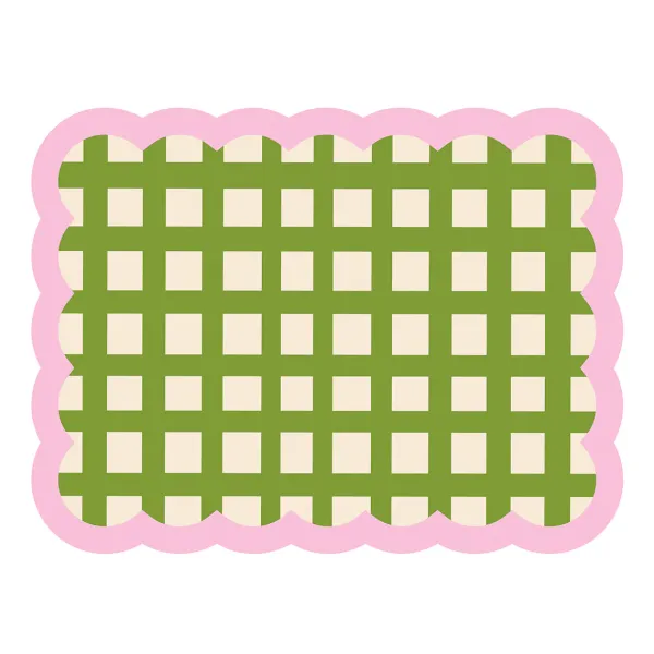 set_de_table_biscotti_a_c_SKU66a69744865945c1275820a5928995db_0.webp Set De Table Biscotti A Carreaux - 38 Cm X 48 Cm -Kaki & Rose-Fleux Clearance