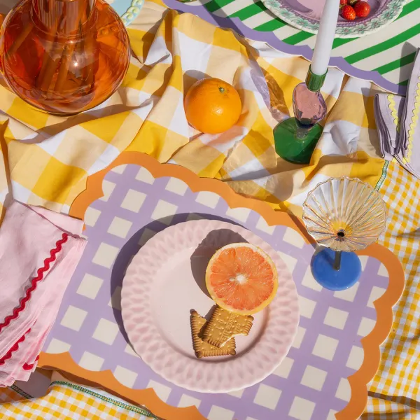 set_de_table_biscotti_a_c_SKUde08ec6aba1f0403d57f48277a97d682_1.webp Set De Table Biscotti A Carreaux - 38 Cm X 48 Cm -Lilas & Orange-Fleux Hot