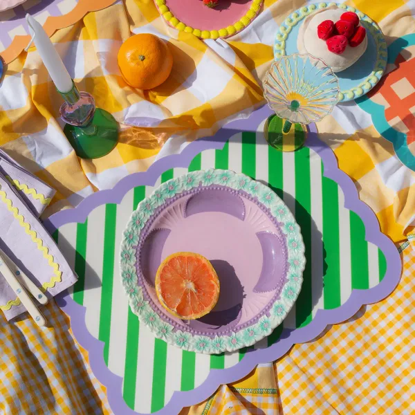set_de_table_biscotti_a_r_SKU2fe76bc690874c086e70813fb050a167_1.webp Set De Table Biscotti A Rayures - 38 Cm X 48 Cm - Vert & Violet-Fleux Hot