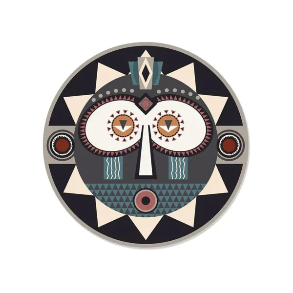 set_de_table_rond_masque__SKU0518e4b9243136279145c2856b34a773_0.webp Set De Table Rond Masque Africain Korowai En Vinyle - O 38 Cm-Pôdevache Discount