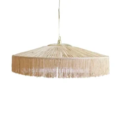 Suspension Parasol Franges - O 70 Cm - Naturel-Honoré Best