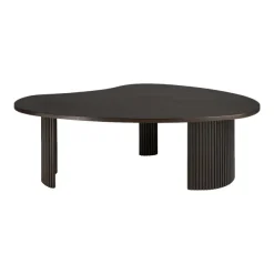 Table Basse Boomerang En Acajou L 85 X L 77 - Marron-Ethnicraft Clearance