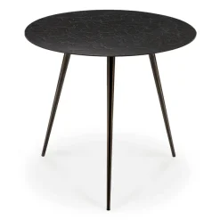 Table Basse Luna - Lava - Noir - O 50 X H 45 Cm-Ethnicraft New
