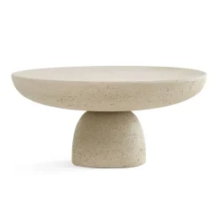Table Basse Olo - O 70 X H 33 Cm - Ivoire-Mogg