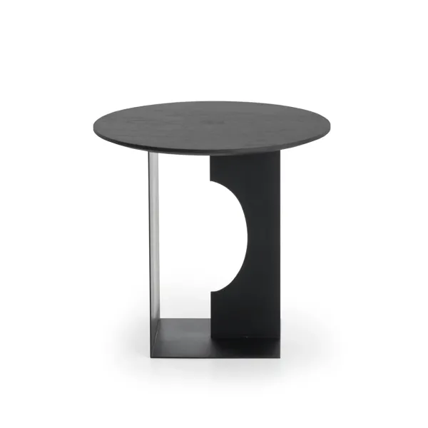 table_dappoint_arc_en_tec_SKUf056201d917d0bf4127515d8104ed36d_1.webp Table D'Appoint Arc En Teck Noir Verni - O 50 Cm-Ethnicraft Best